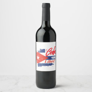 Kuba Libre Vin-etikett Vinflaska Etikett