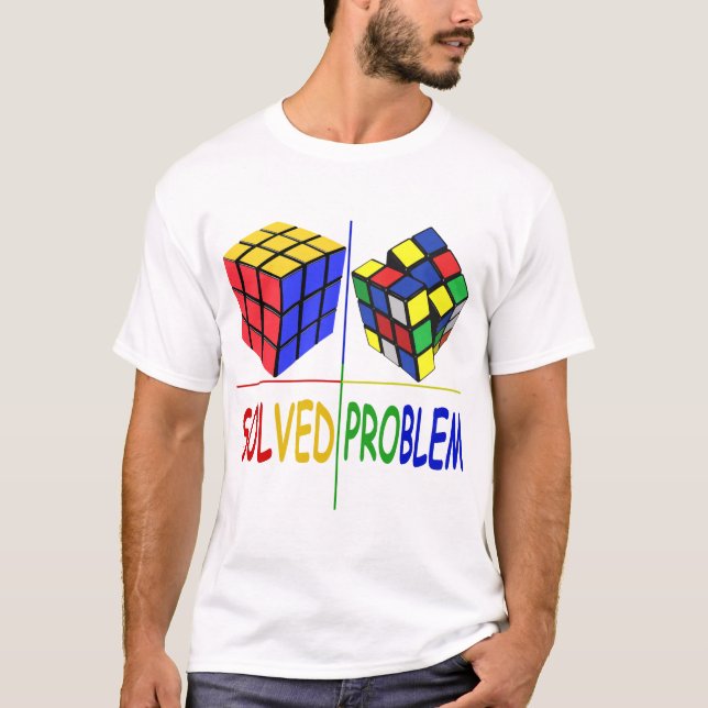 Kuba med problem med att lösa problem med att lösa t shirt (Framsida)