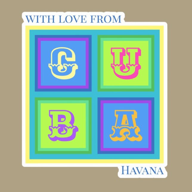 Kuba: modern färgdekalk klistermärken (Skapare uppladdad)