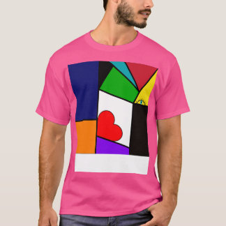 Kuba mönster mun och öga t shirt