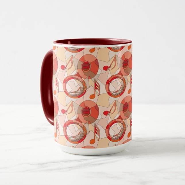Kuba Music Note Fragments  Mugg (Framsida vänster)