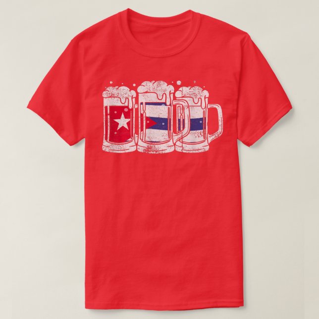 Kuba och glädjen att ha lite öl  t shirt (Design framsida)