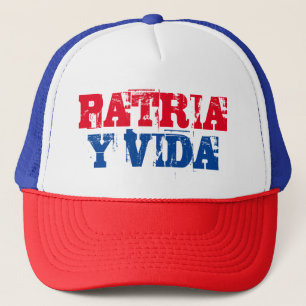 Kuba Patria y vida SOS Kuba röd, vit Keps