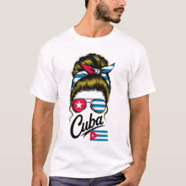 Kuba Retro Bandana & Solglasögon  – Stilig Kubansk T Shirt