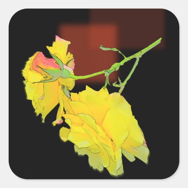 Kuba Ro Fyrkantigt Klistermärke (Framsida)