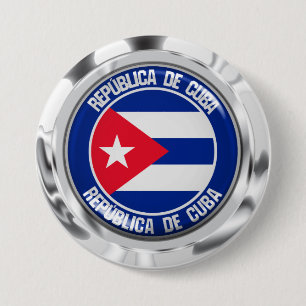 Kuba Round Emblem Knapp