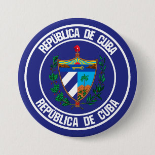 Kuba Round Emblem Knapp