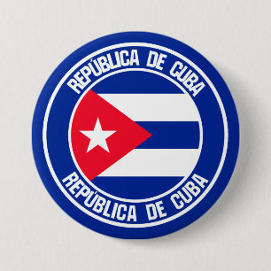 Kuba Round Emblem Knapp