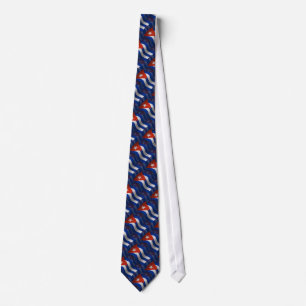Kuba som vinkar flagga slips