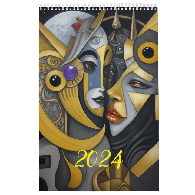 Kuba stil i Picasso. 2024 Kalender (Omslag)