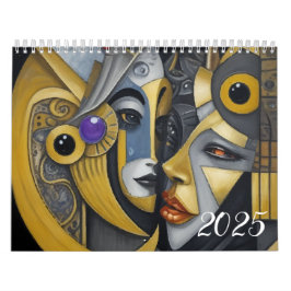 Kuba stil i Picasso. 2025 Kalender