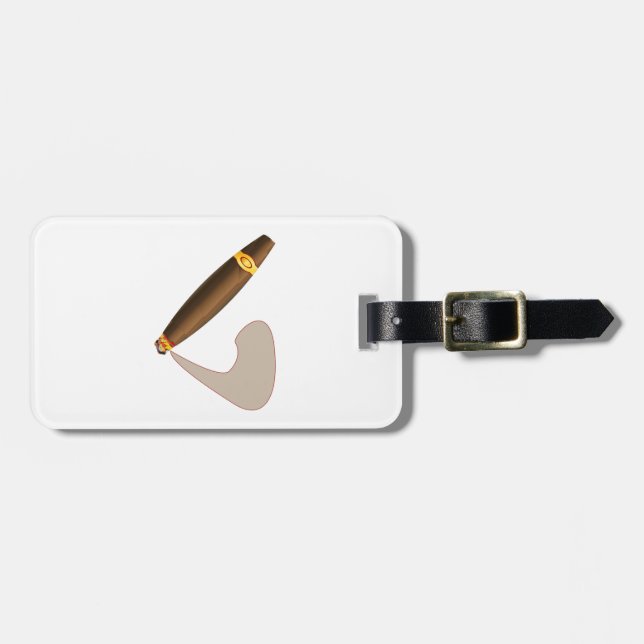 Kuba, stor Tjock, Stil Cigar Bagagebricka (Horisontell Framsida)