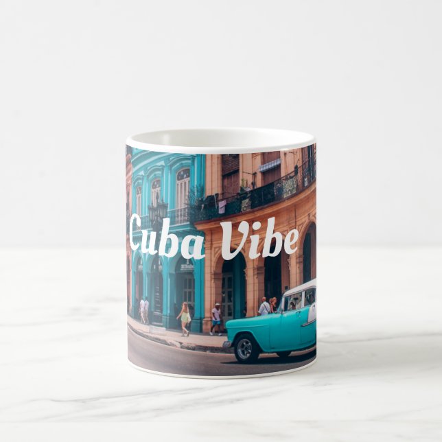 Kuba Travel Helgdag Coffee Mugg"Cuba Vibe" Kaffemugg (Center)