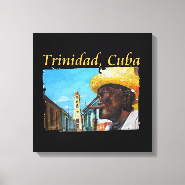 Kuba - Trinidad Cuban Cigar Art Canvastryck (Framsida)