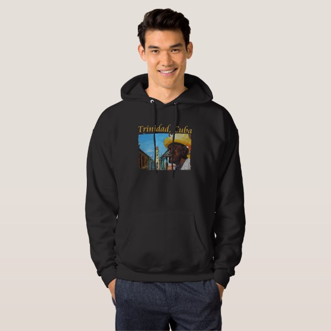 Kuba - Trinidad Cuban Cigar Art Hoodie (Hel framsida)