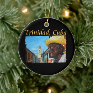 Kuba - Trinidad Cuban Cigar Art Julgransprydnad Keramik