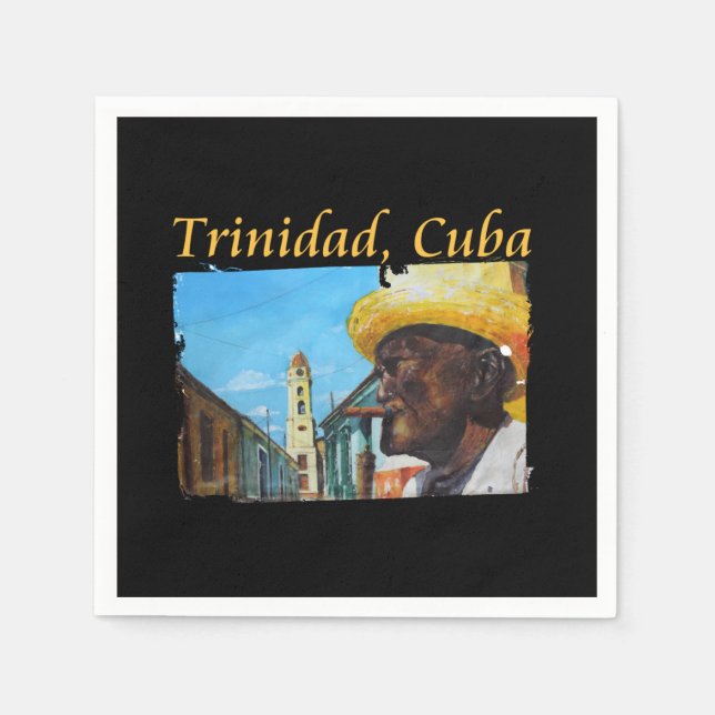 Kuba - Trinidad Cuban Cigar Art Pappersservett (Framsidan)