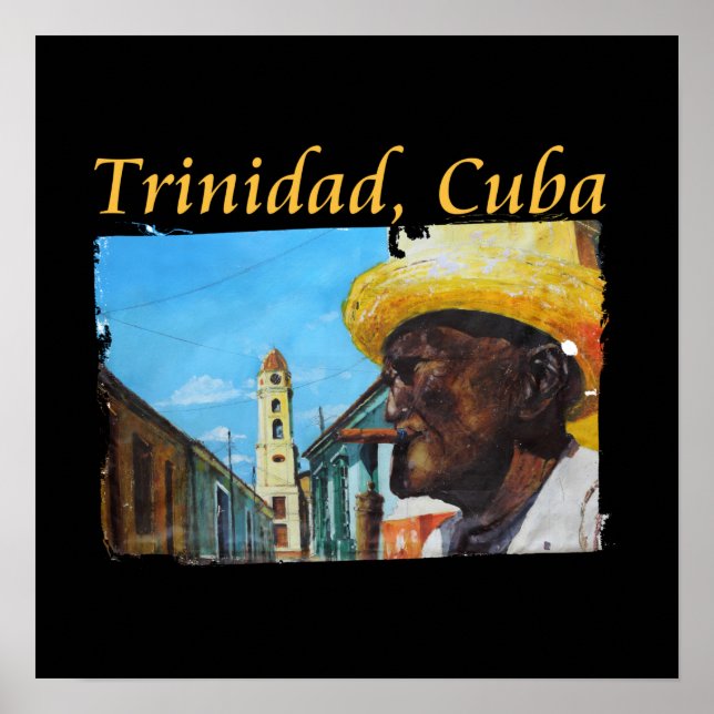 Kuba - Trinidad Cuban Cigar Art Poster (Framsidan)