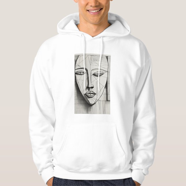 Kuba - Unik abstrakt design Hoodie (Framsida)