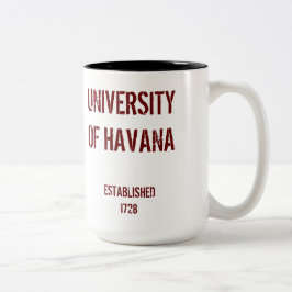 Kuba University* av den Havana muggen Två-Tonad Mugg
