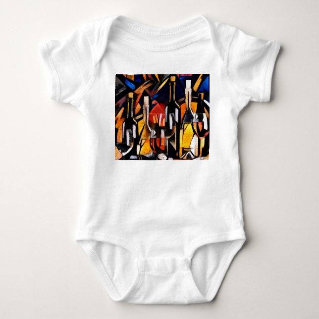 Kuba Vin Teman: Flaskor och druvor T Shirt (Framsida)
