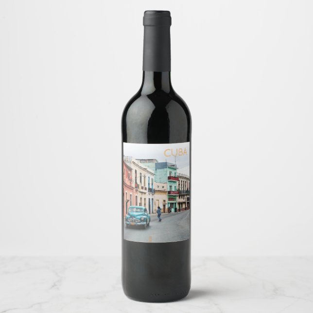 Kuba Vinflaska Etikett (Framsida)