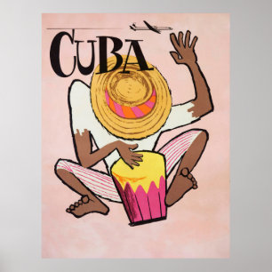 Kuba, vintage resor poster
