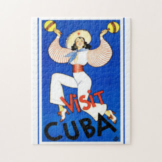 Kuba vintage resor poster pussel