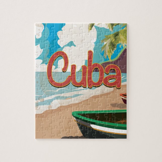 Kuba Vintage resor Poster Pussel (Vertikal)