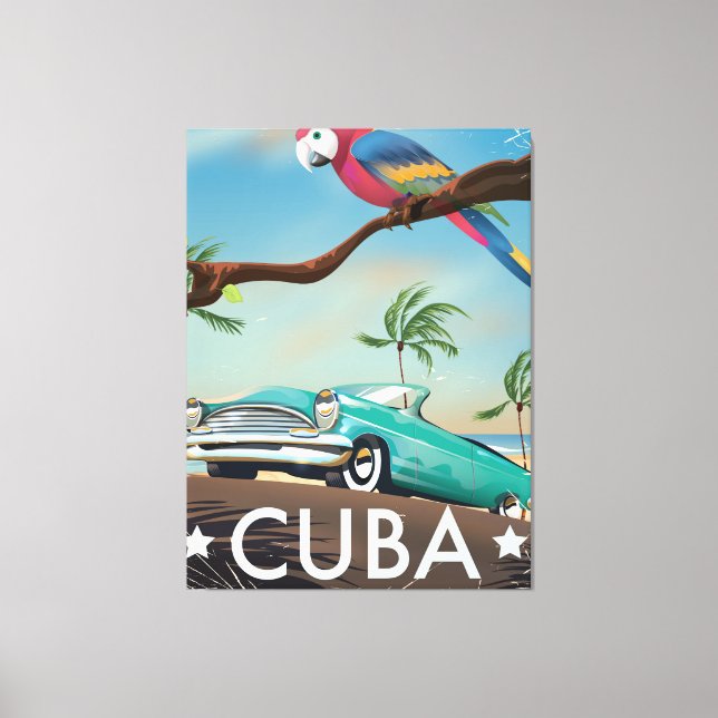 Kuba vintage retro Resa tryck (Framsida)