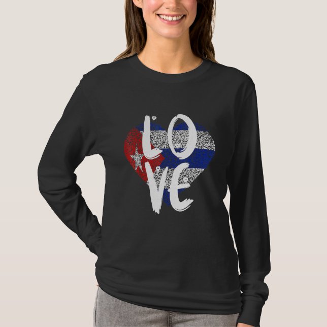 Kubafanen Kubansk   Cubano Stolthet T Shirt (Framsida)