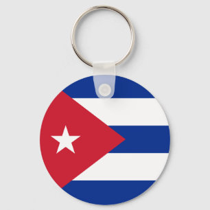Kubaflagga Keychain Nyckelring