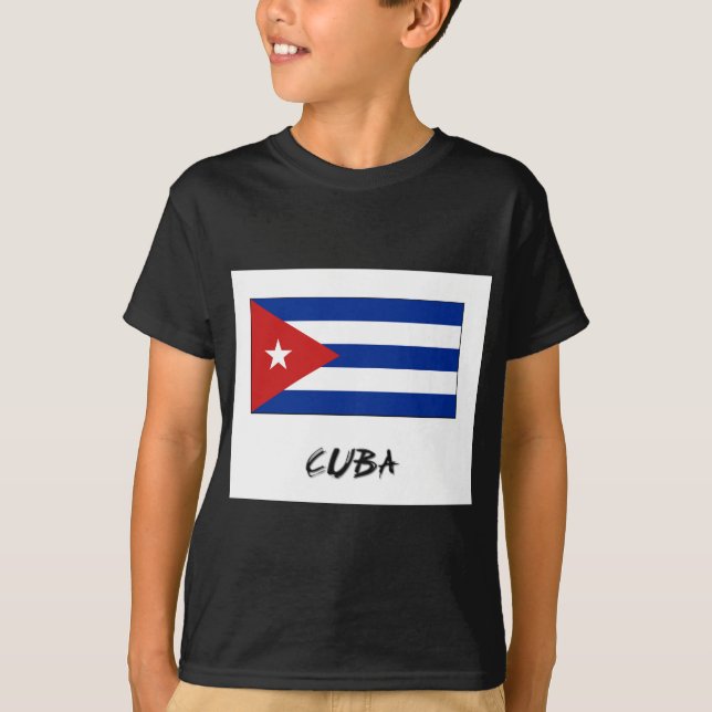 Kubaflagga Tee Shirt (Framsida)