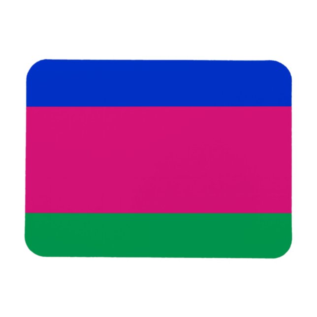 Kuban folkrepublikens flagga magnet (Horisontell)
