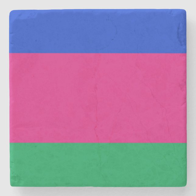 Kuban folkrepublikens flagga stenunderlägg (Framsidan)