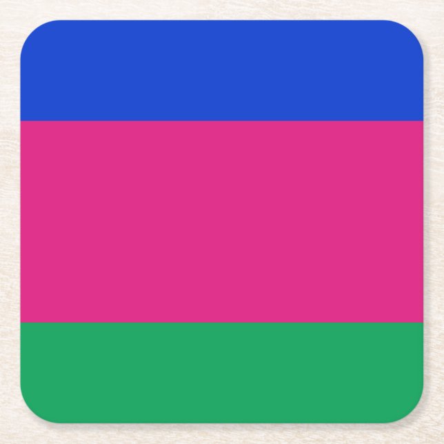 Kuban folkrepublikens flagga underlägg papper kvadrat (Framsidan)