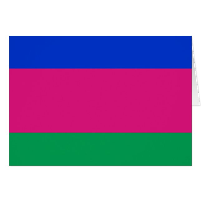 Kuban People's Republic Flagga Hälsningskort (Framsidan Horizontal)