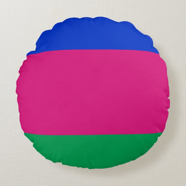 Kuban People's Republic Flagga Rund Kudde (Framsidan)