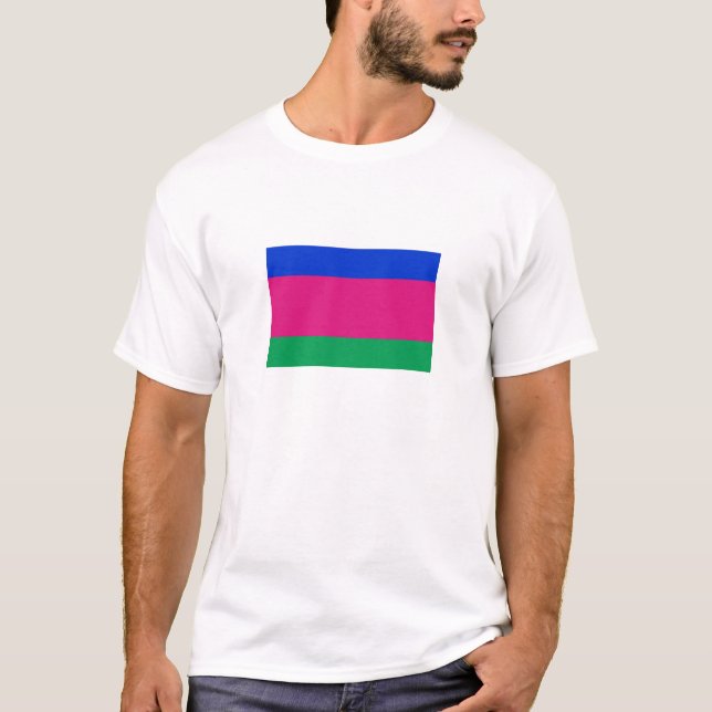 Kuban People's Republic Flagga T Shirt (Framsida)