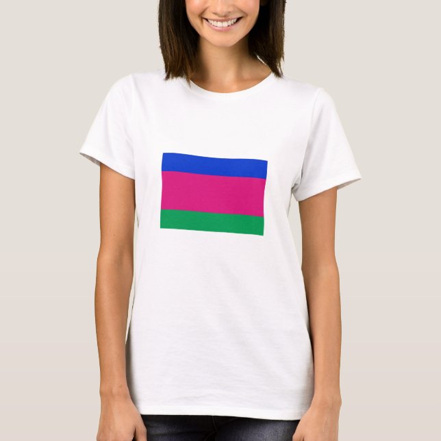 Kuban People's Republic Flagga T Shirt (Framsida)