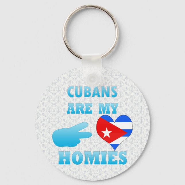 Kubaner är mina Homies Nyckelring (Framsida)