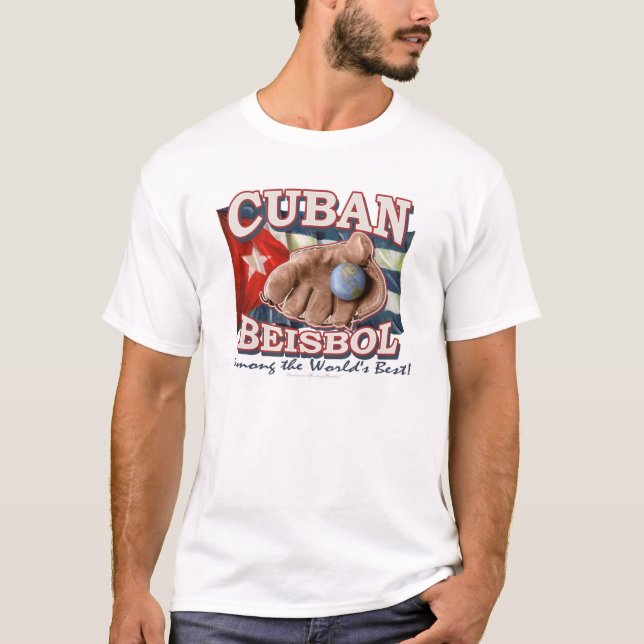 Kubansk Beisbol baseballT-tröja T Shirt (Framsida)