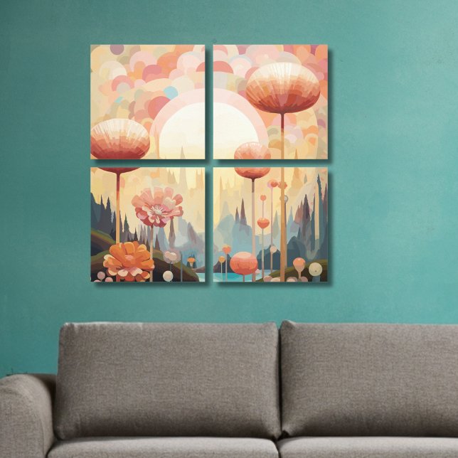 Kubansk botaniska Abstrakten Reverie Canvastryck (Skapare uppladdad)