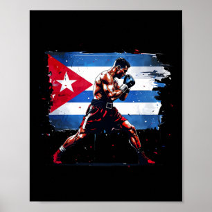 Kubansk boxare - Pride Cuba Boxing Vintage Box Han Poster