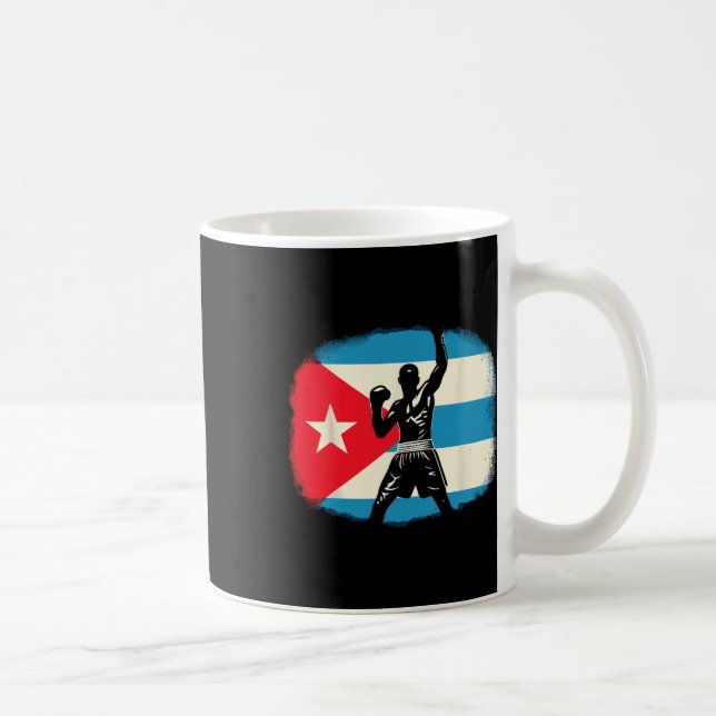Kubansk boxningsstyrka med Flagga Pride Kaffemugg (Höger)