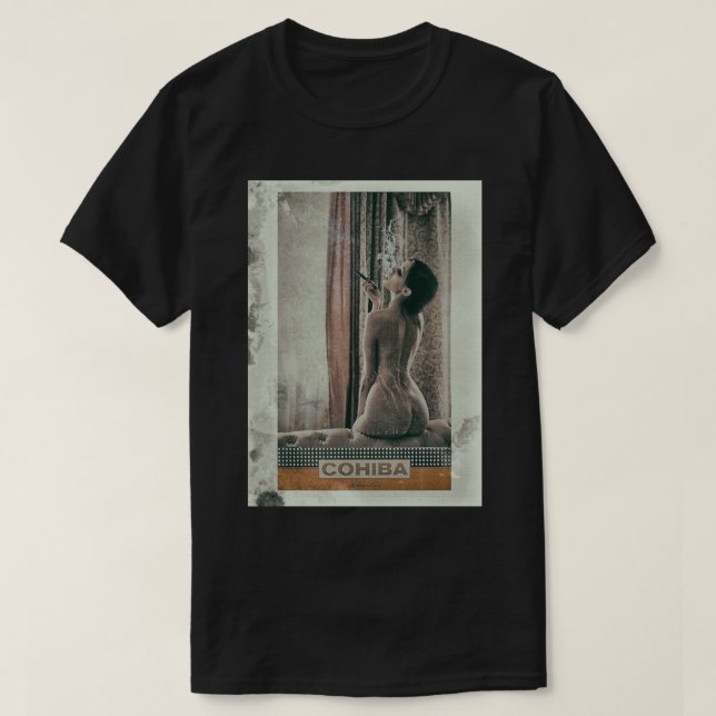 Kubansk Cigar Sexy dam T Shirt (Design framsida)