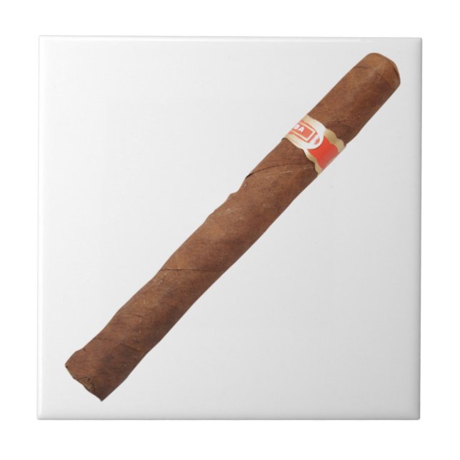 Kubansk cigarr kakelplatta (Framsidan)