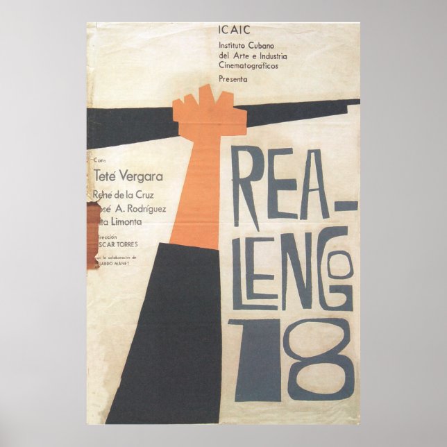 Kubansk film Poster kubansk film Poster (Framsidan)