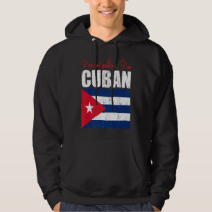 Kubansk flagg Av Jag skriker inte Jag är kuban Ku Hoodie