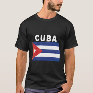 Kubansk Flagga-design med tryckt bild T Shirt